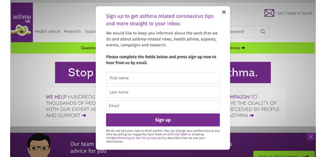 Asthma UK website